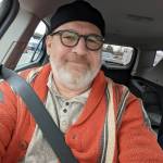 me in car